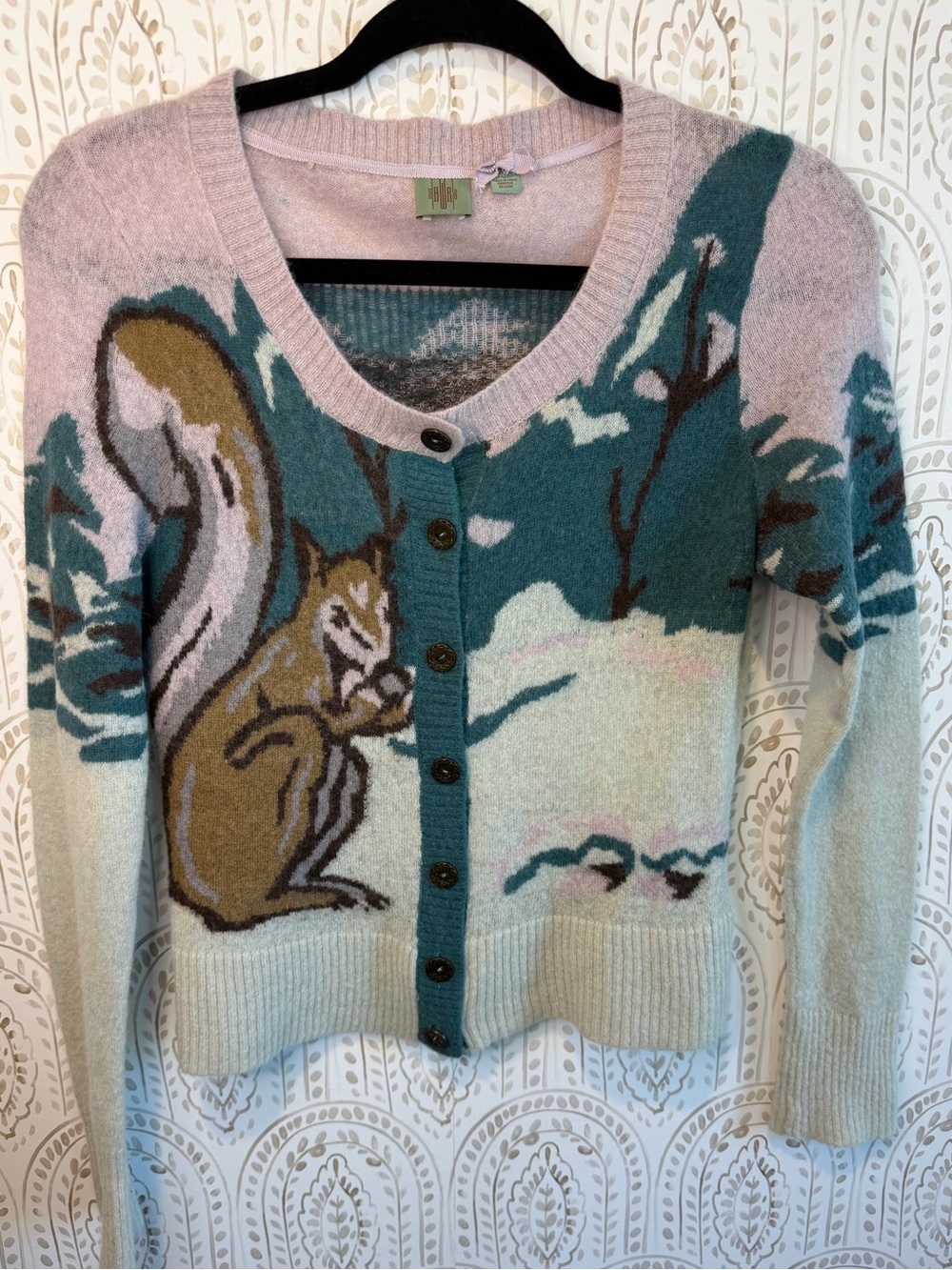 Anthropologie “Time to Gather” RARE ~ SEEN ON GLEE Cardigan Wool/Angora Blend - Picture 2 of 13